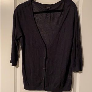 Banana Republic Navy blue 3/4 sleeve cardigan